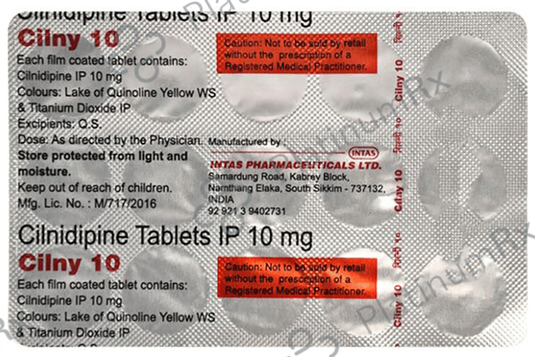 Cilny 10mg Tablet 15s