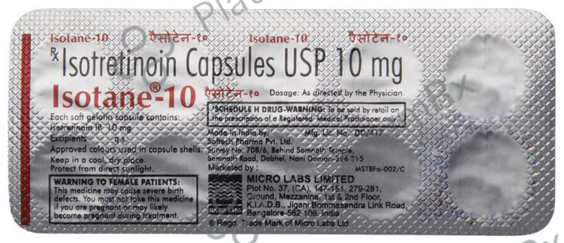 Isotane 10mg Capsule 10s