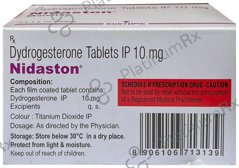 Nidaston 10mg Tablet 10s