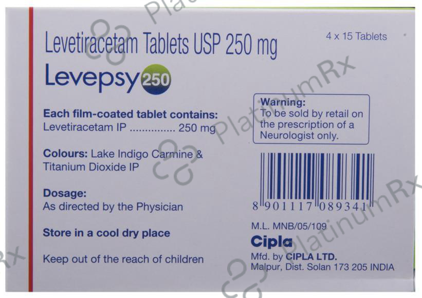 Levepsy 250mg Tablet 15s