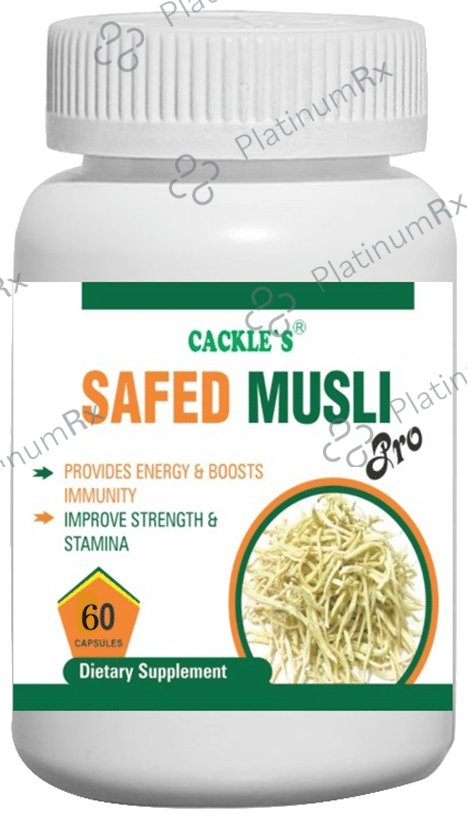 Cackle's Safed Musli Pro Capsule 60 capsules