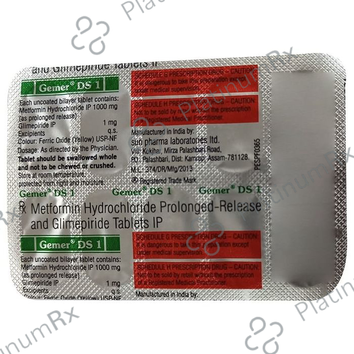 Gemer DS 1 Tablet PR 10 tablets