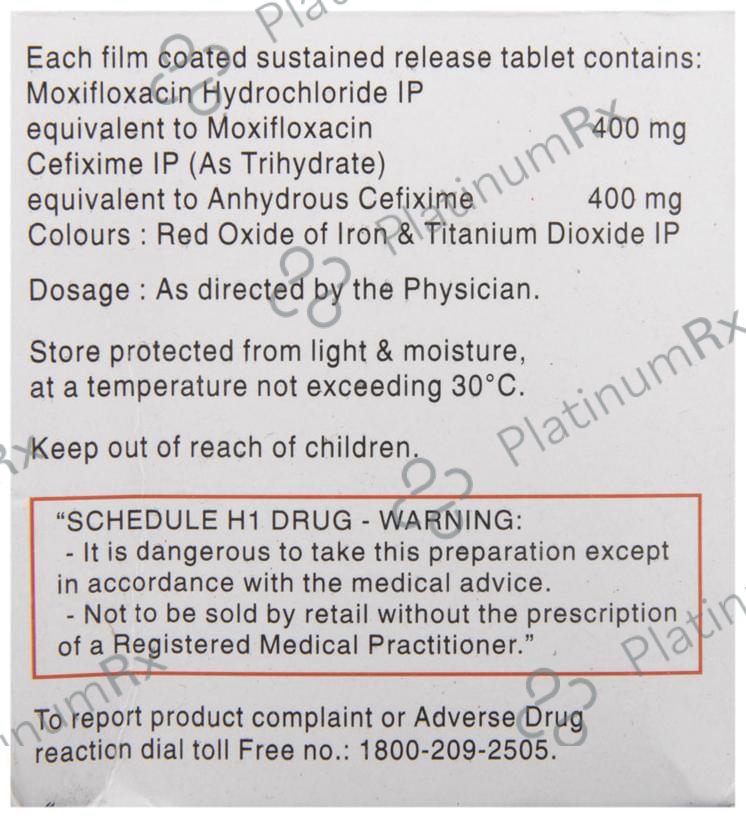 Moxinow 400/400mg Tablet SR 5s