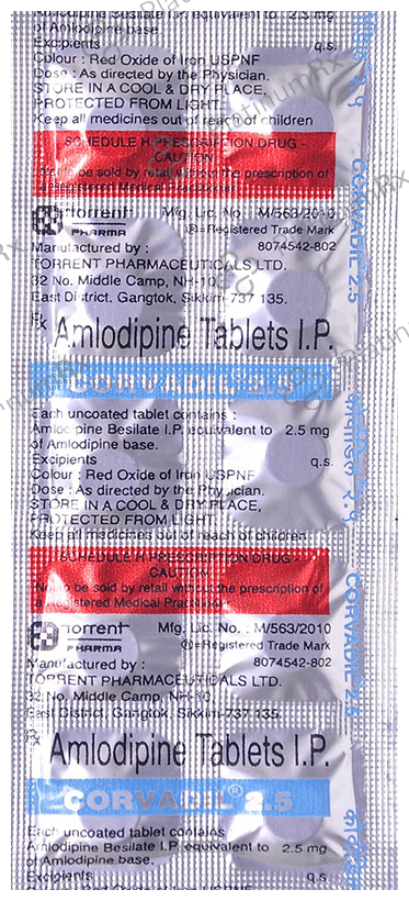 Corvadil 2.5mg Tablet 10s
