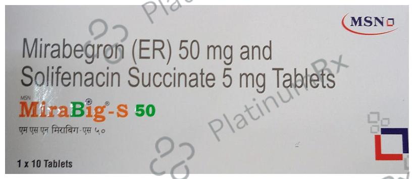 Mirabig S 50/5mg Tablet ER 10s