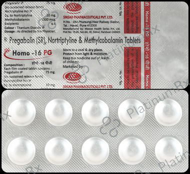 Homo 16PG 75mg/10mg/1500mcg Tablet