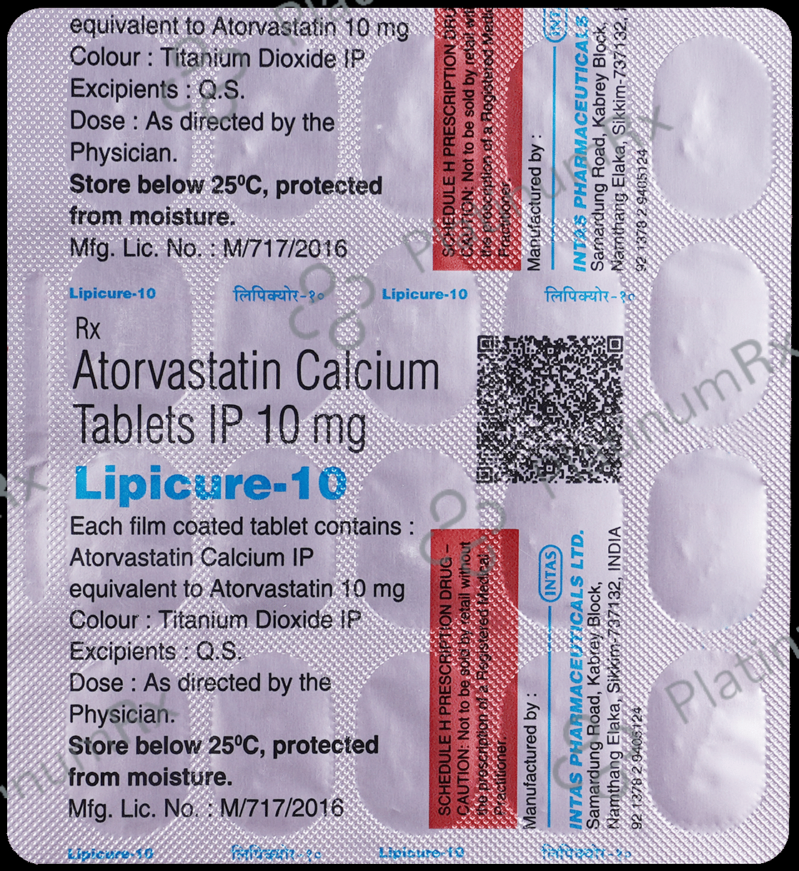 Lipicure 10mg Tablet 20s