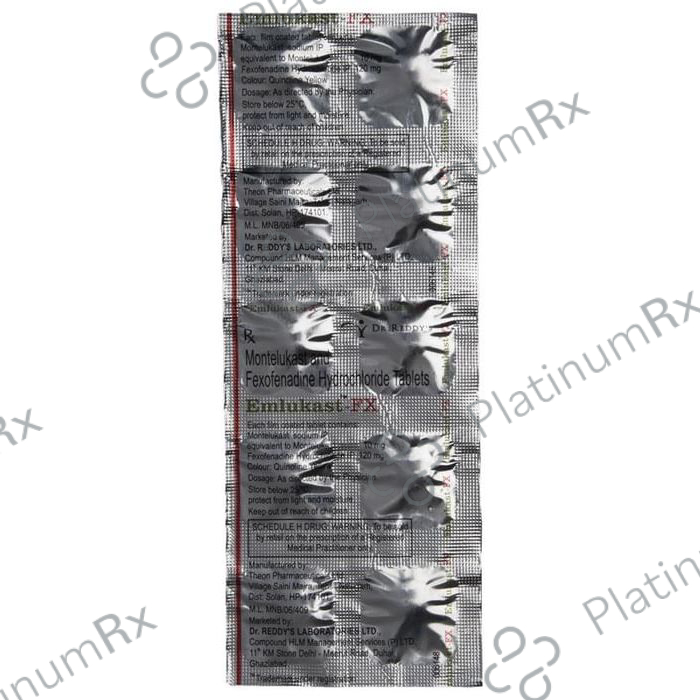 Emlukast FX 120/10mg Tablet 10s