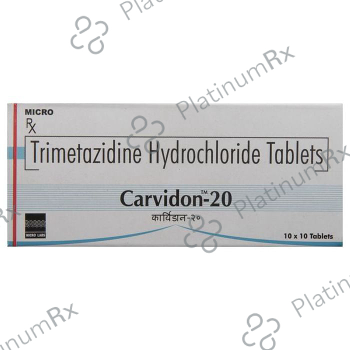 Carvidon 20mg Tablet 10s