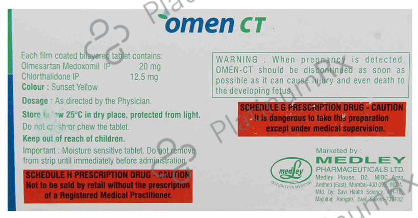 Omen CT 12.5/20mg Tablet 10s