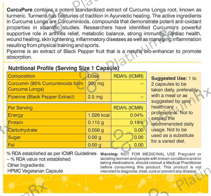 Purecise CurcuPure Vegan Capsule