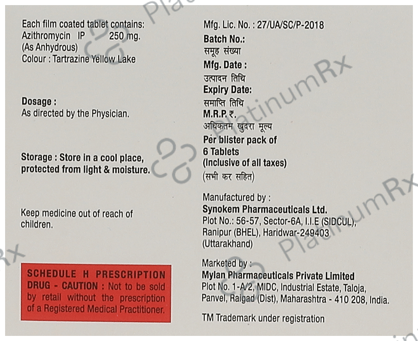 Azthris 250 Tablet