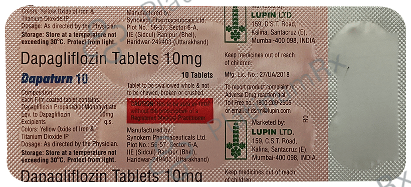 Dapaturn 10mg Tablet 10s