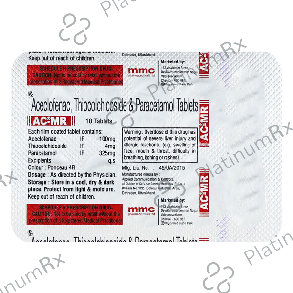 AC MR 100/4mg Tablet 10s