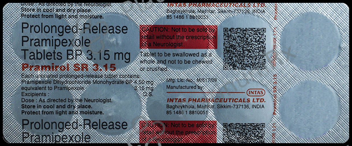 Pramirol SR 3.15 Tablet