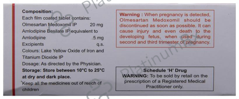 Olmin 20 A 5/20mg Tablet 10s