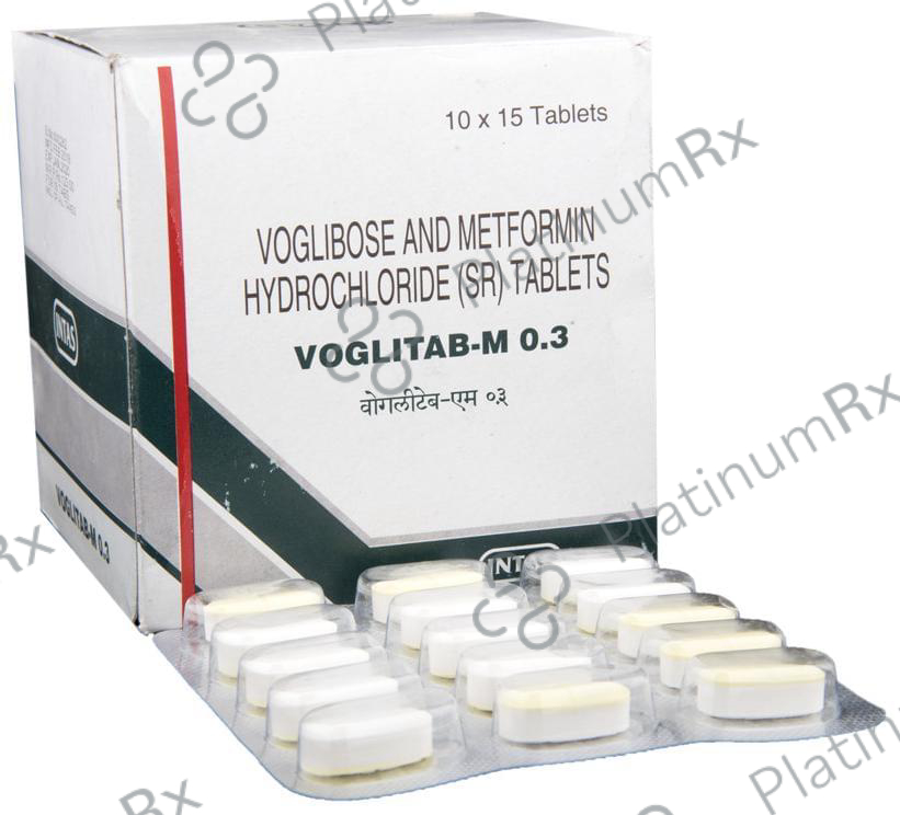 Voglitab M SR 500/0.3mg Tablet 15s