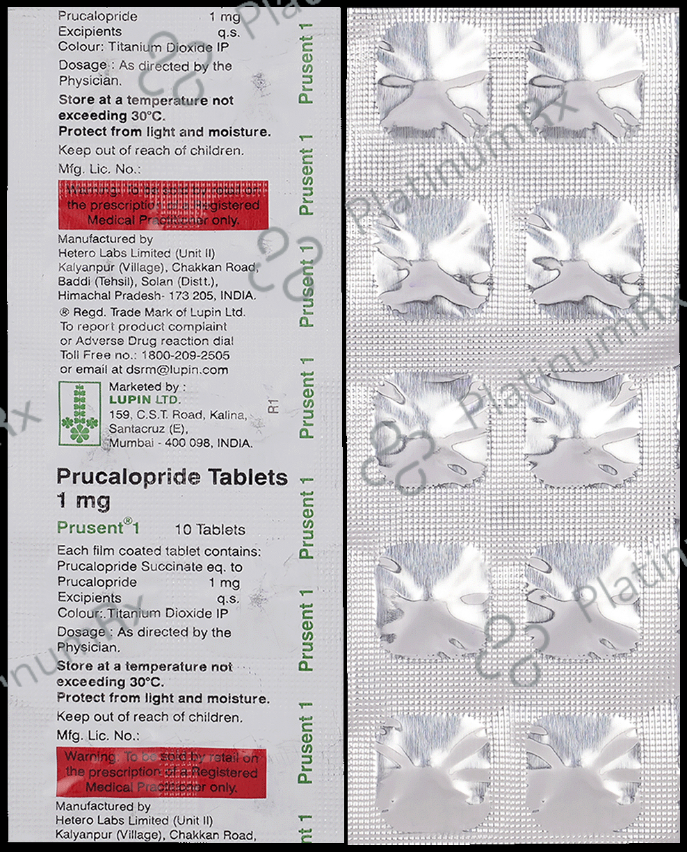 Prusent 1mg Tablet 10s