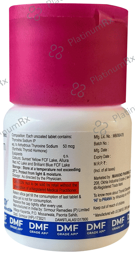 Thyroneed 50mcg Tablet 120s