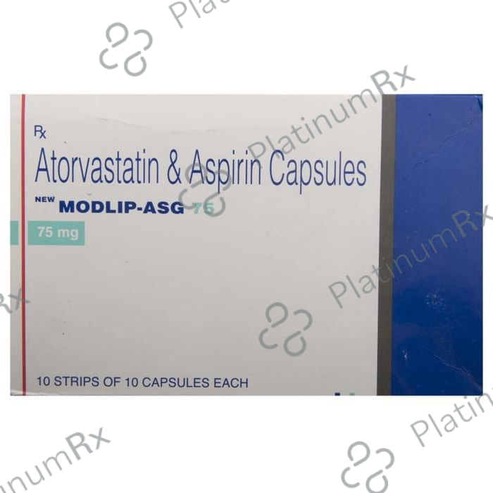 New Modlip Asg 75/10mg Capsule 10s