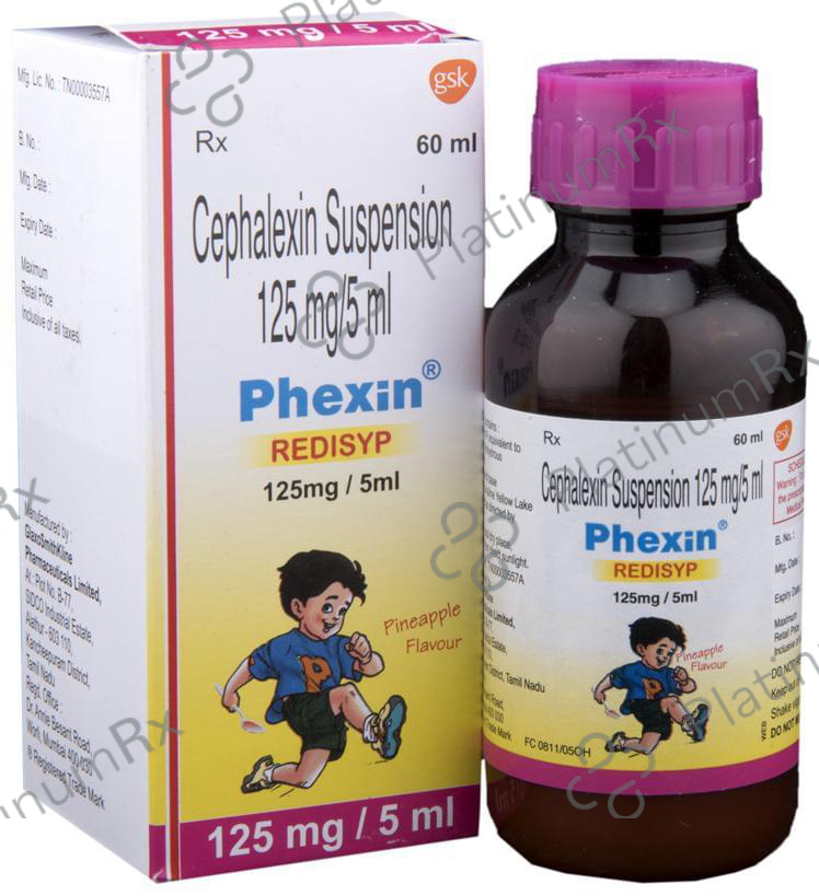 Phexin Redisyp Pineapple 125mg Suspension 60ml
