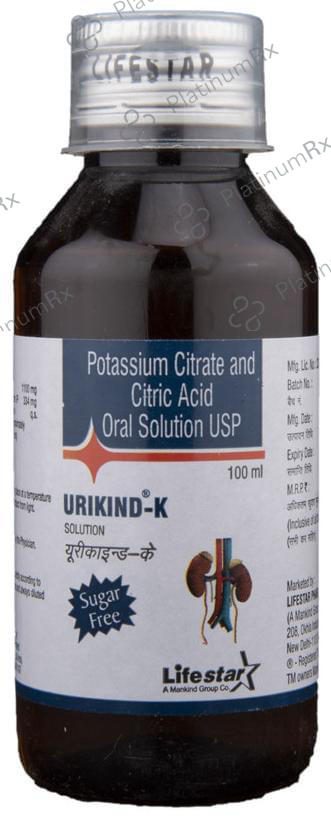 Urikind K 1100/334mg Oral Solution 100ml