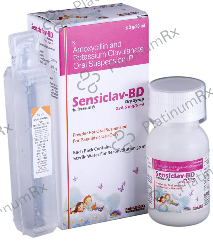 Sensiclav BD 228.5mg Dry Syrup 30ml