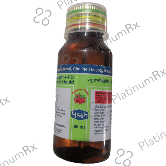 New Ventiphylline PD 1.5 mg/50 mg/0.5 mg Syrup