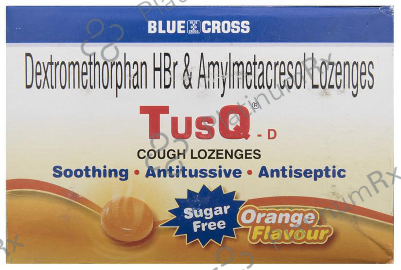 Tusq D Cough Lozenges Sugar Free 0.6/5mg 6s
