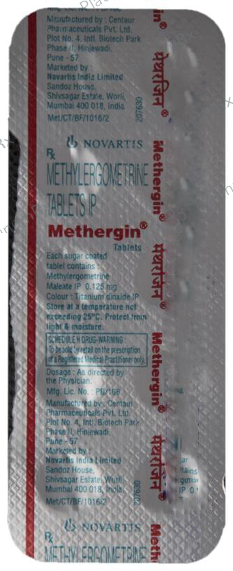 Methergin 0.125mg Tablet 10s