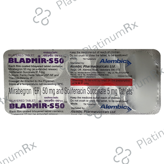 Bladmir S 50/5mg Tablet ER 10s