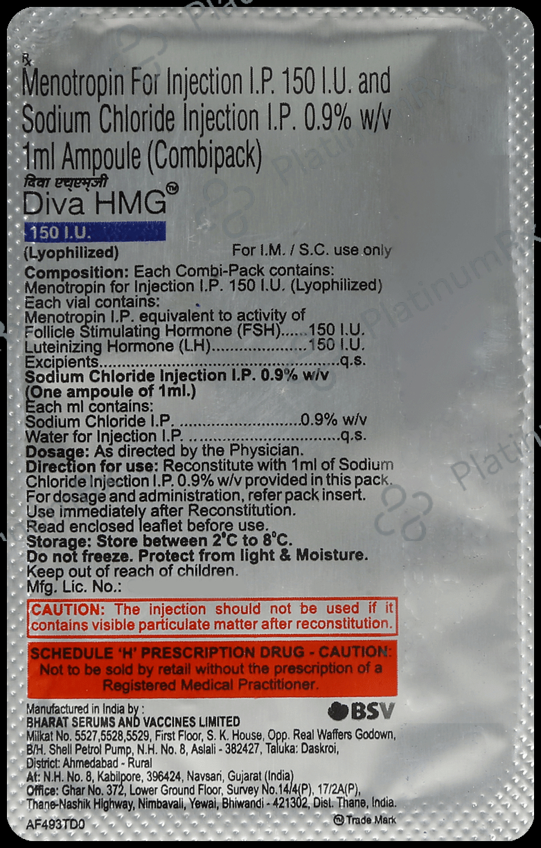 Diva Hmg 150i.u Injection