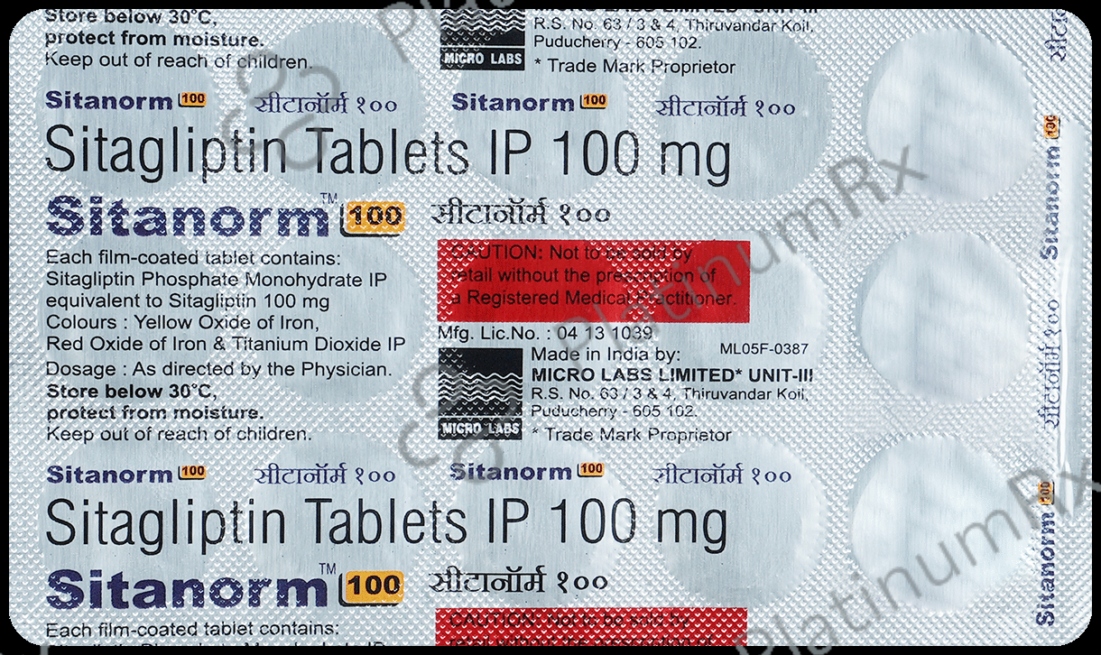 Sitanorm 100mg Tablet 15s