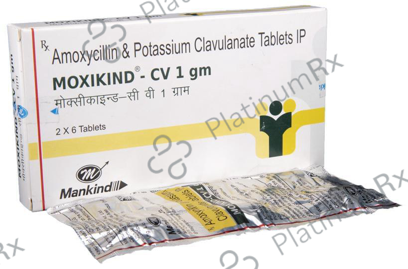 Moxikind CV 1gm 875/125mg Tablet 6s
