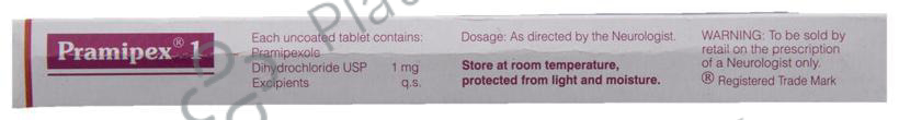 Pramipex 1mg Tablet 10s