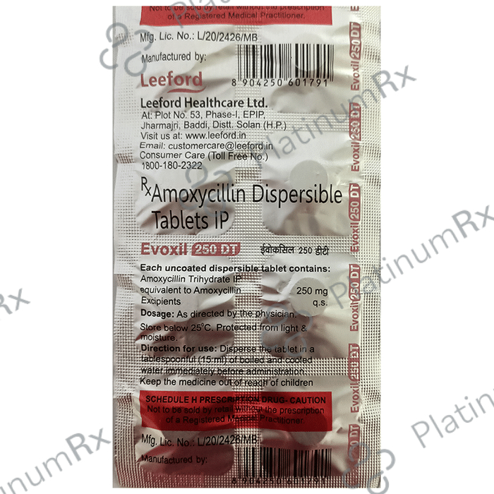 Evoxil 250 DT Tablet