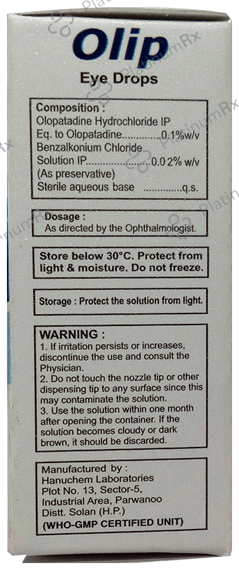 Olip 0.1% Eye Drop