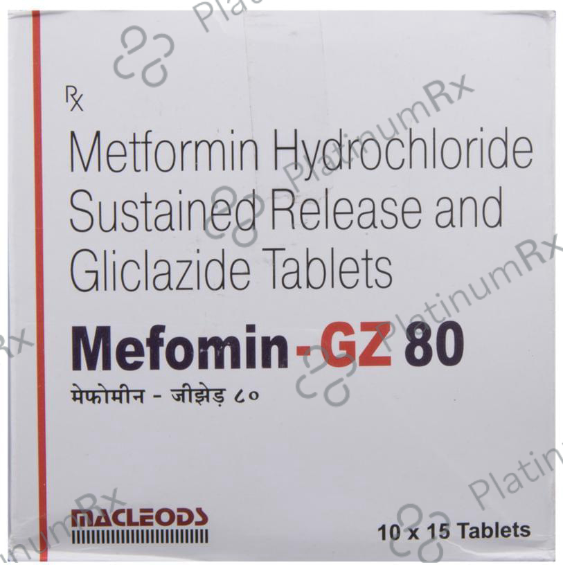 Mefomin GZ 80/500mg Tablet SR 15s