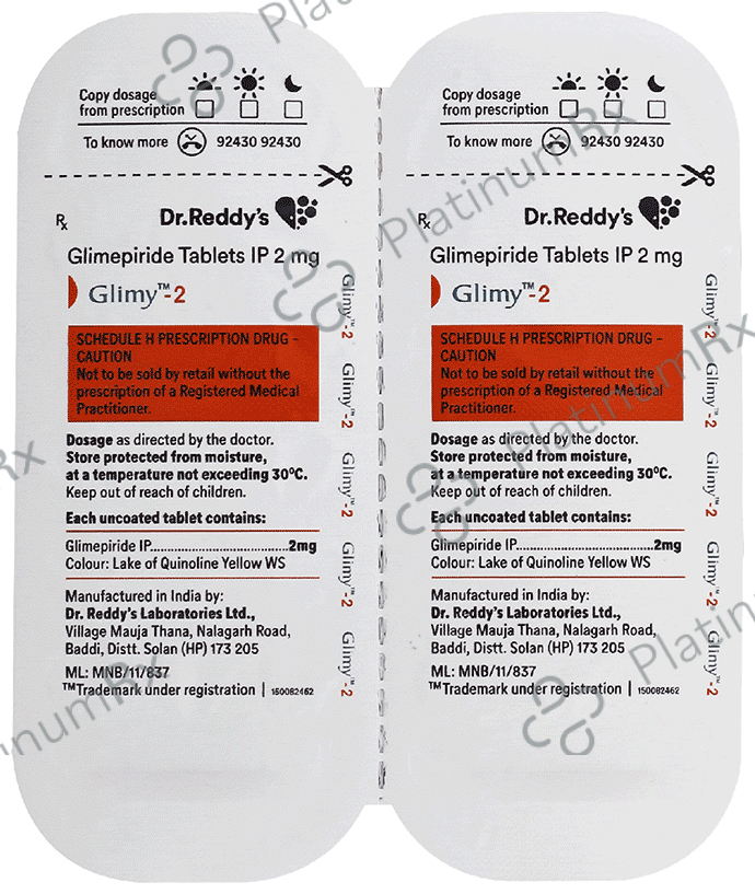 Glimy 2 Tablet 14 Tablet