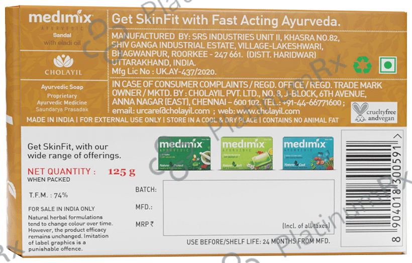 Medimix Ayurvedic Sandal Soap 125gm