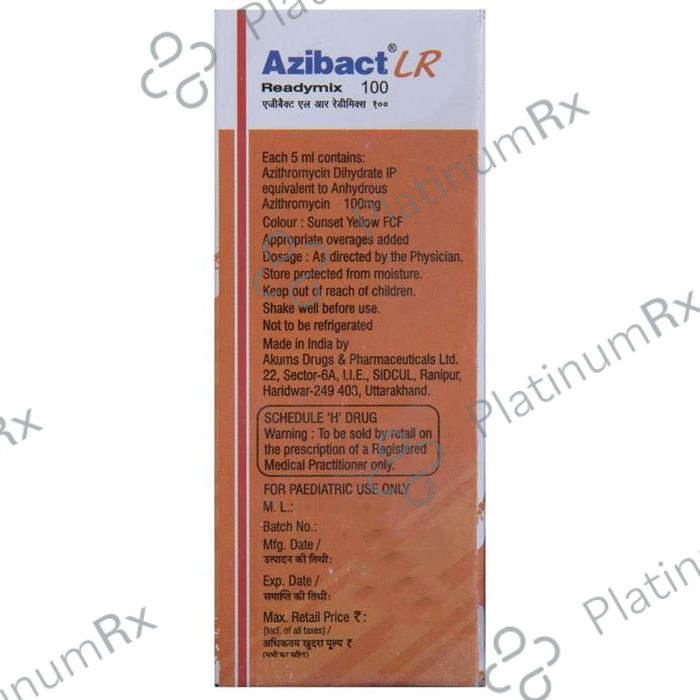 Azibact LR 100mg Readymix Oral Suspension 30ml