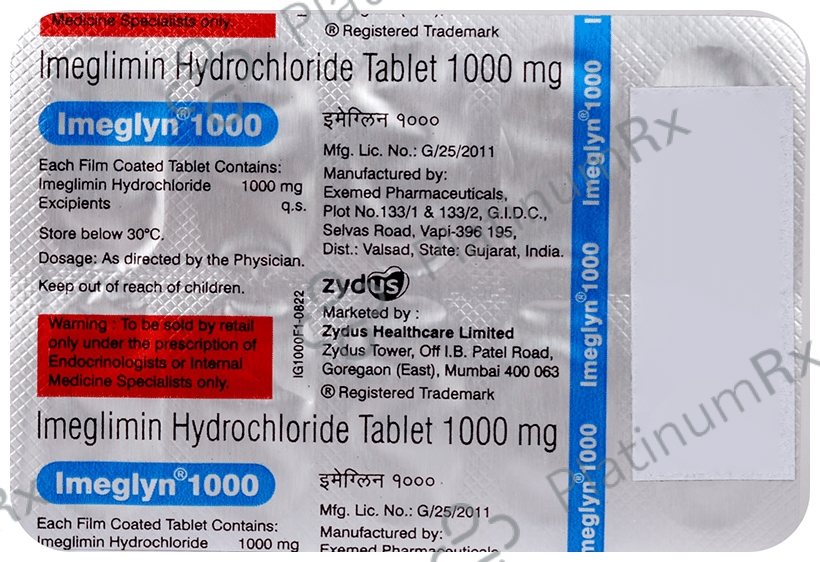 Imeglyn 1000mg Tablet 10s