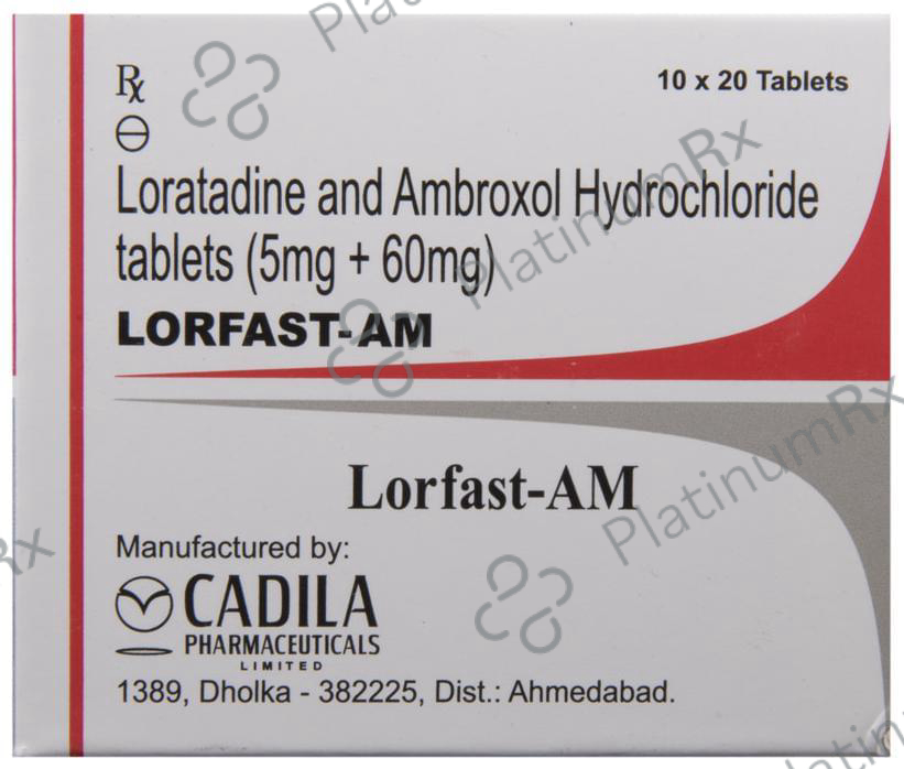 Lorfast AM 60/5mg Tablet 10s