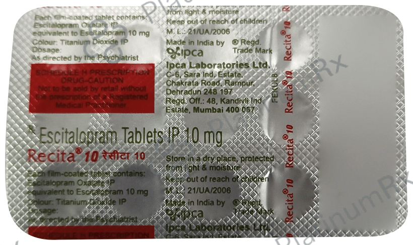 Recita 10mg Tablet 15s