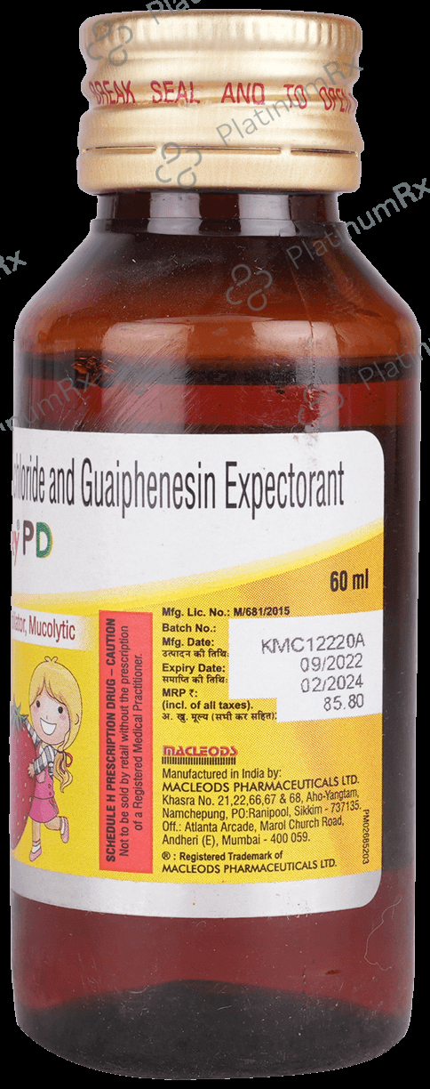 Macbery PD Strawberry Expectorant 60ml