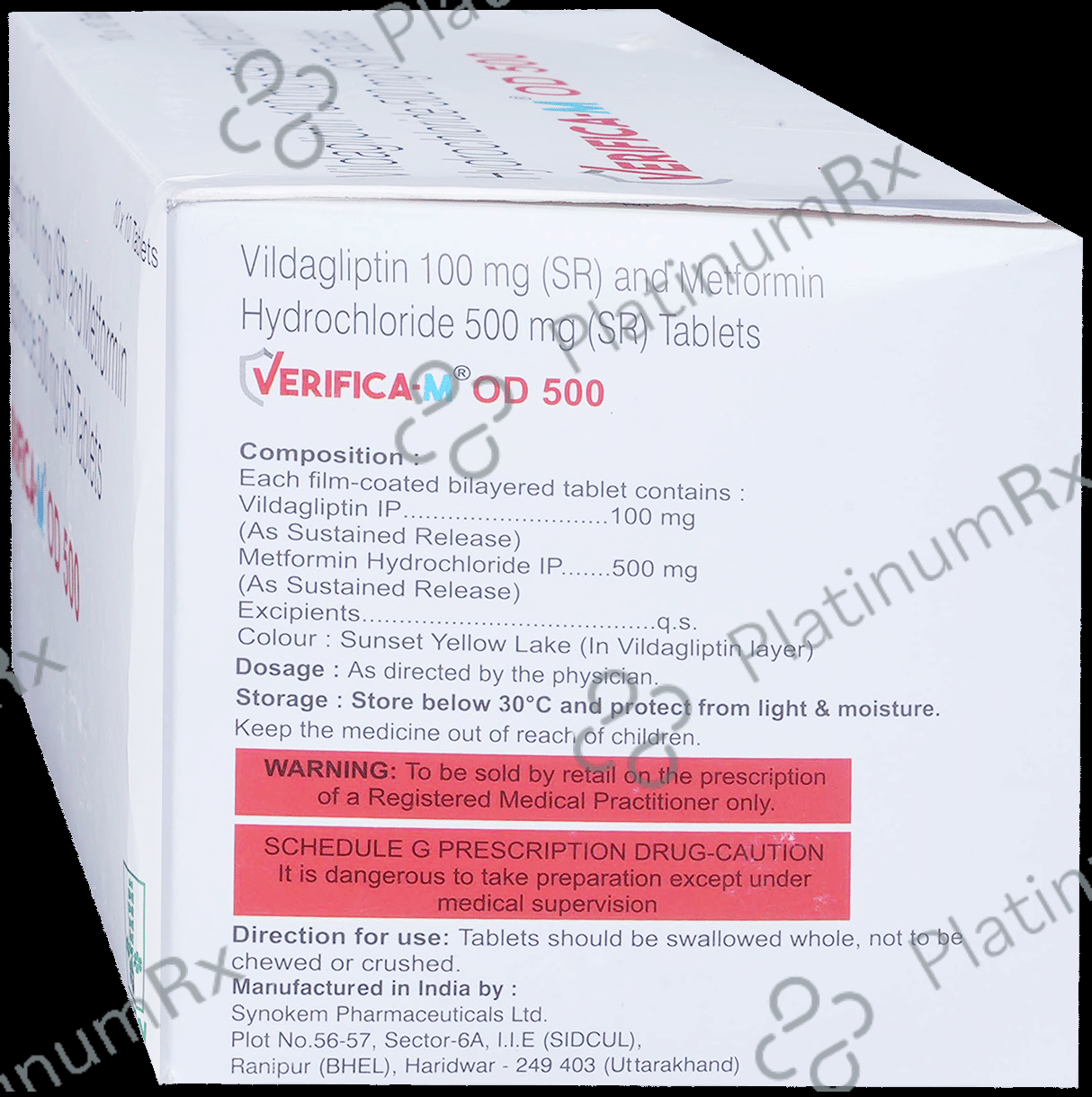 Verifica M OD Tablet SR 500/100mg 10s