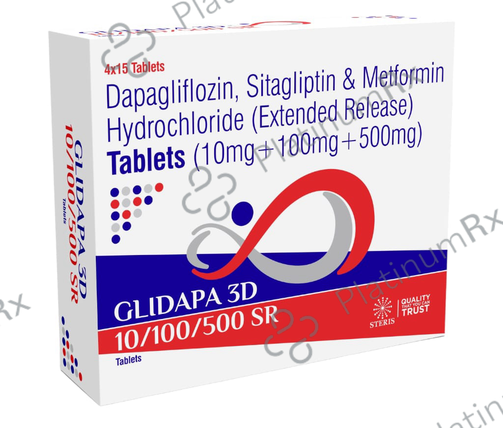 Glidapa D3 10/500/100mg Tab 15s