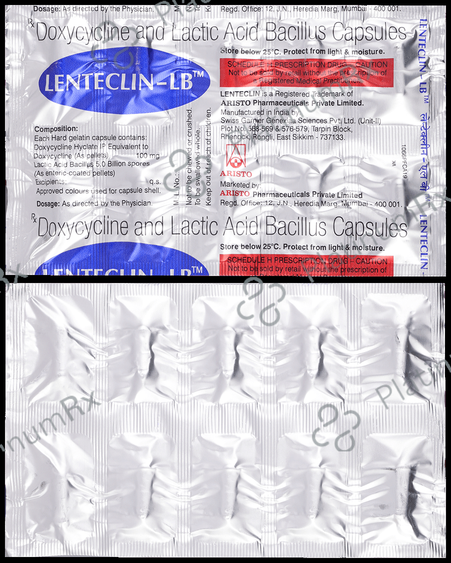 Lenteclin LB 100mg/5B Capsule 10s