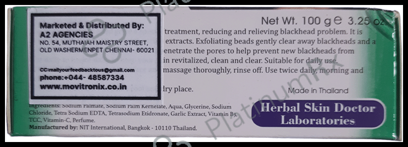 Skin Doctor Herbal Blackhead Remover Soap