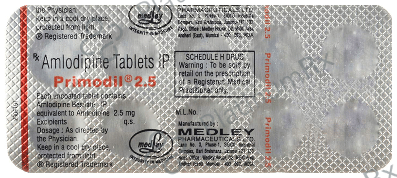 Primodil 2.5mg Tablet 10s